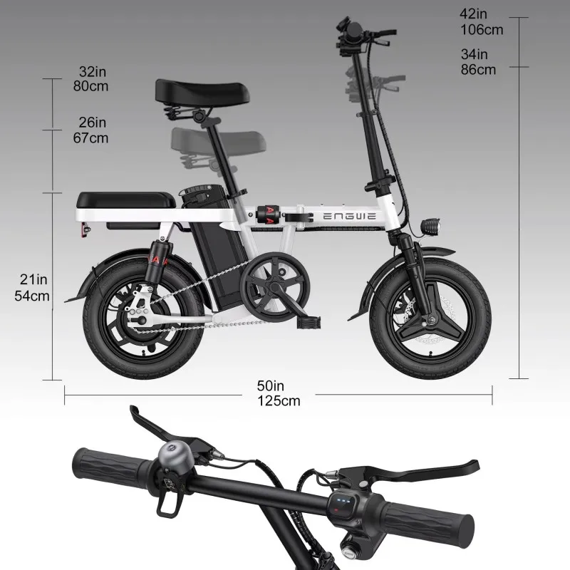Factory wholesale hot sale EU UK US Free shipping Most Selling Folding Ebike 14 inch Wheel Size 48V 250W Electric City Bike