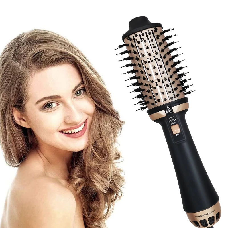 2021 Best Selling Air Hot Comb Electric Brush Hair One Step Hair Dryer And Volumizer 3 In 1 Hot Air Brush With 110V And 220V