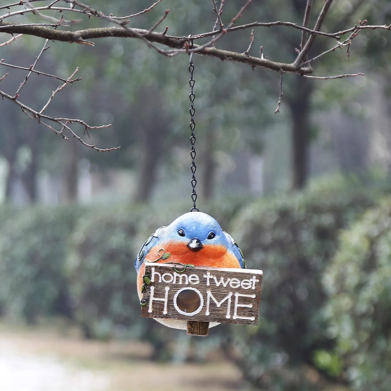 Birdie Garden Resin Easy Bird Carriers Houses mini bird house for garden decoration