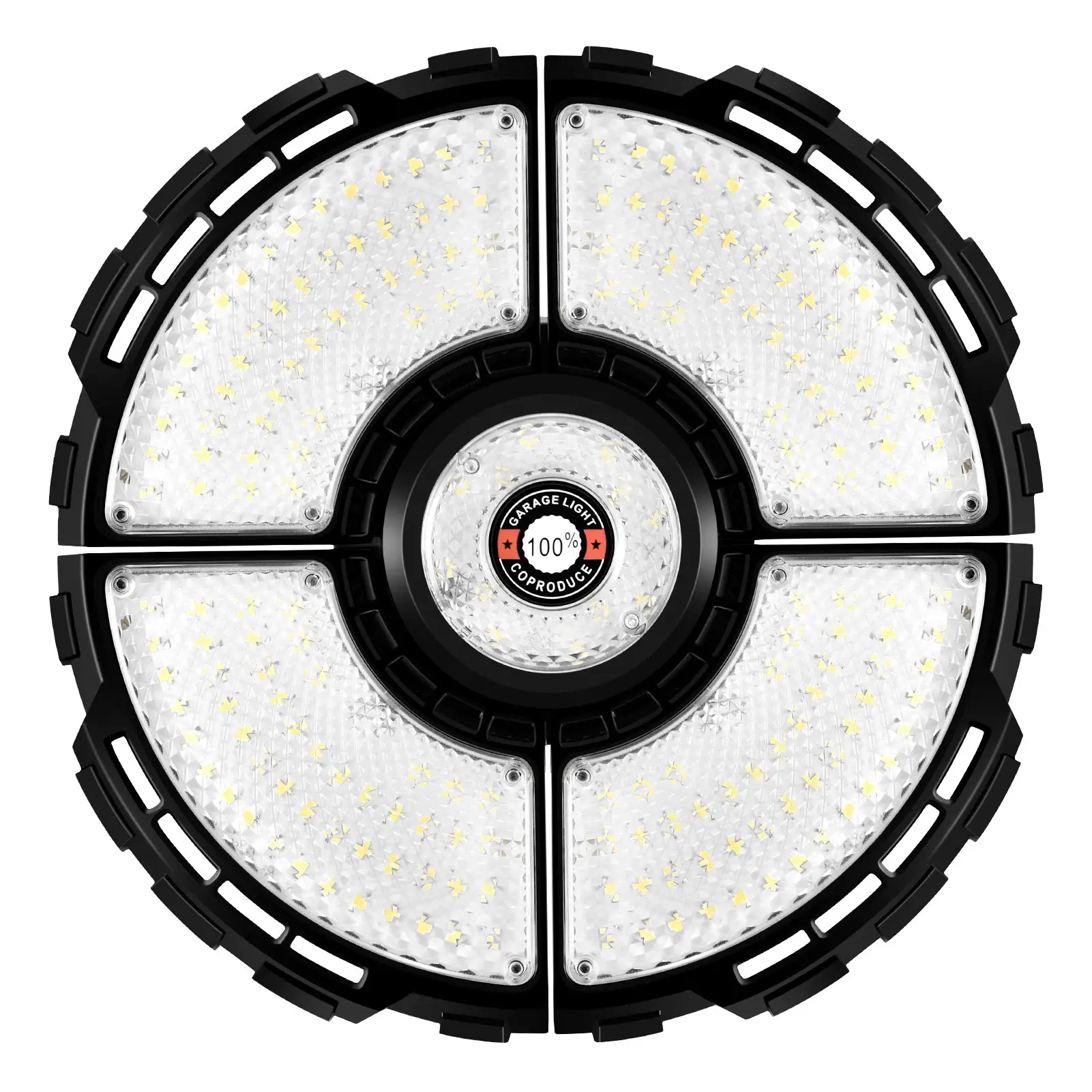 
Hot Sell Foldable Deformable Garage Led Light Ceiling Adjustable Ceiling Light Super Bright 4 Panel Garage LED Garage Light 