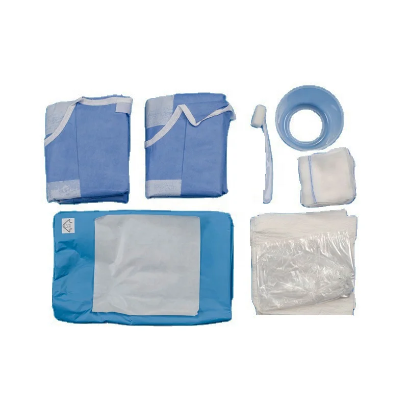 Customized Disposable Angiography Surgical Kit Sterile Angiography Set /Kit With Surgical Drape and Gown