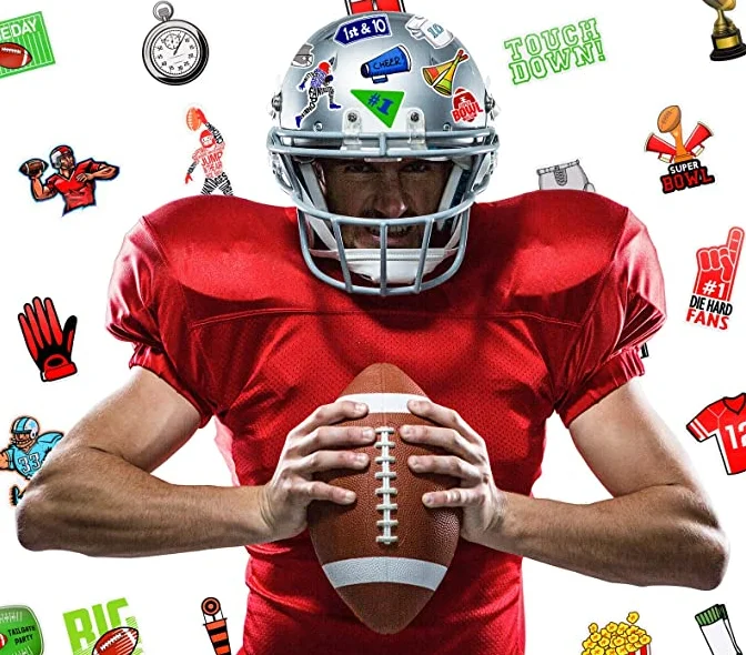 Football  Falcons Logo Stickers Waterproof Vinyl Sticker for Cars, Motorcycle, Bicycle, Skateboard, Luggage, Computer, Laptops,