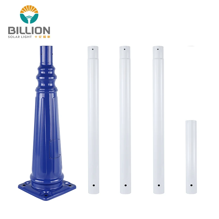 Wholesale Custom Outdoor Garden Light Pole 2.75m 3.25m 3.75m 4.25m Q235 Steel Solar Street Light Pole