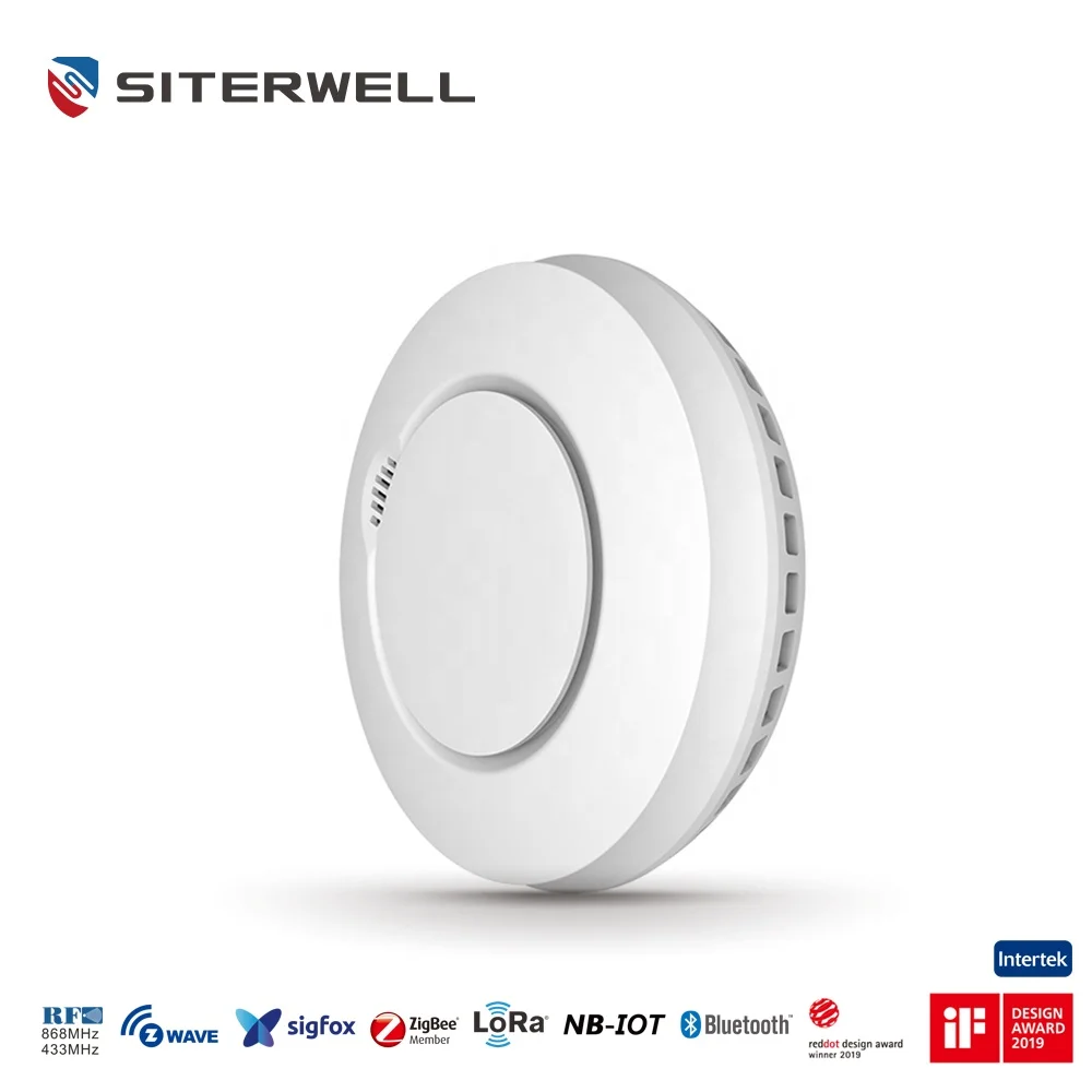 
Manufacture INTERTEK sample support White UL 10 Years Z-wave Battery Operated Interlinked Alarm Smoke Detector 
