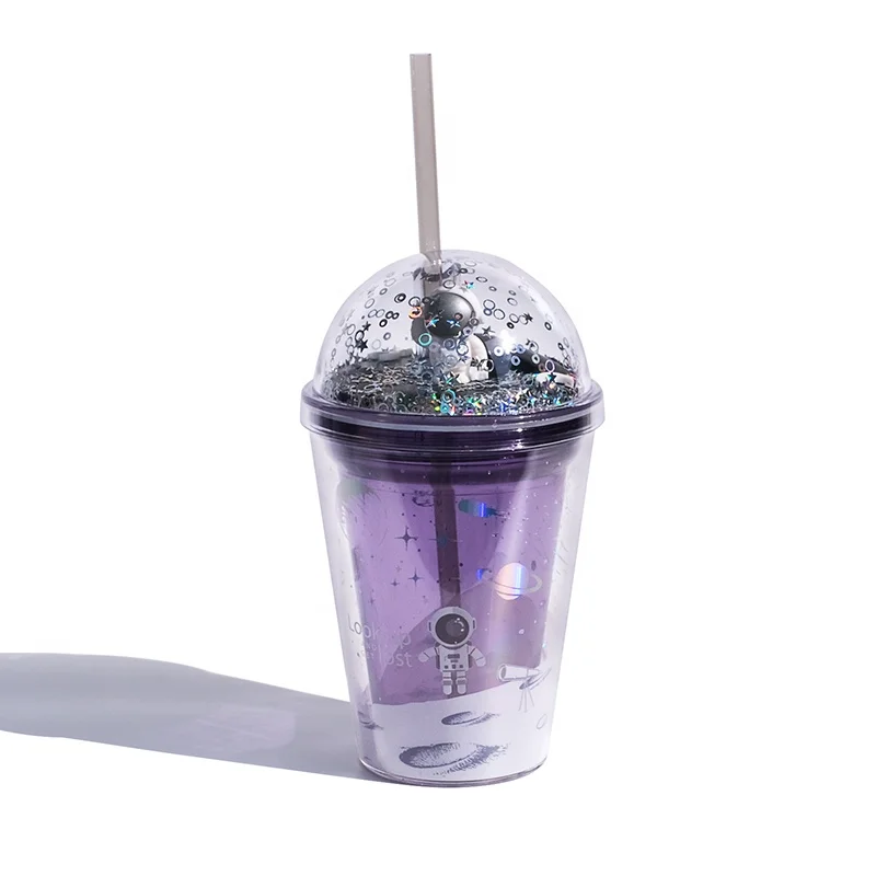 
Girlwill Insulated Double Wall Plastic Cups With Lids And Straws Mugs Custom Logo Supports Sublimation & Silkscreen PS Tumbler 