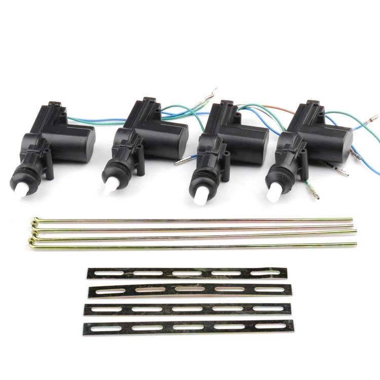 One Way Car Alarm Anti-Hijacking Auto Central Lock Car Alarm System With 4 PCS Central Door Lock Actuators System