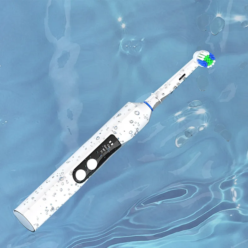 Vibration And Oscillation Electronic Toothbrush OEM Custom Adult Rotary Electric Toothbrush With Pressure Sensor