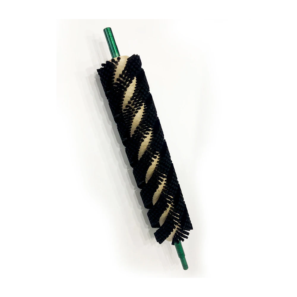 Industrial cylindrical custom spiral vegetable and fruit cleaning roller brush
