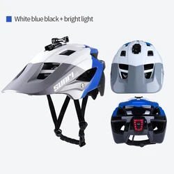 SUNRIMOON cascos para bicicleta bicycle helmet mountain bike helmet with light