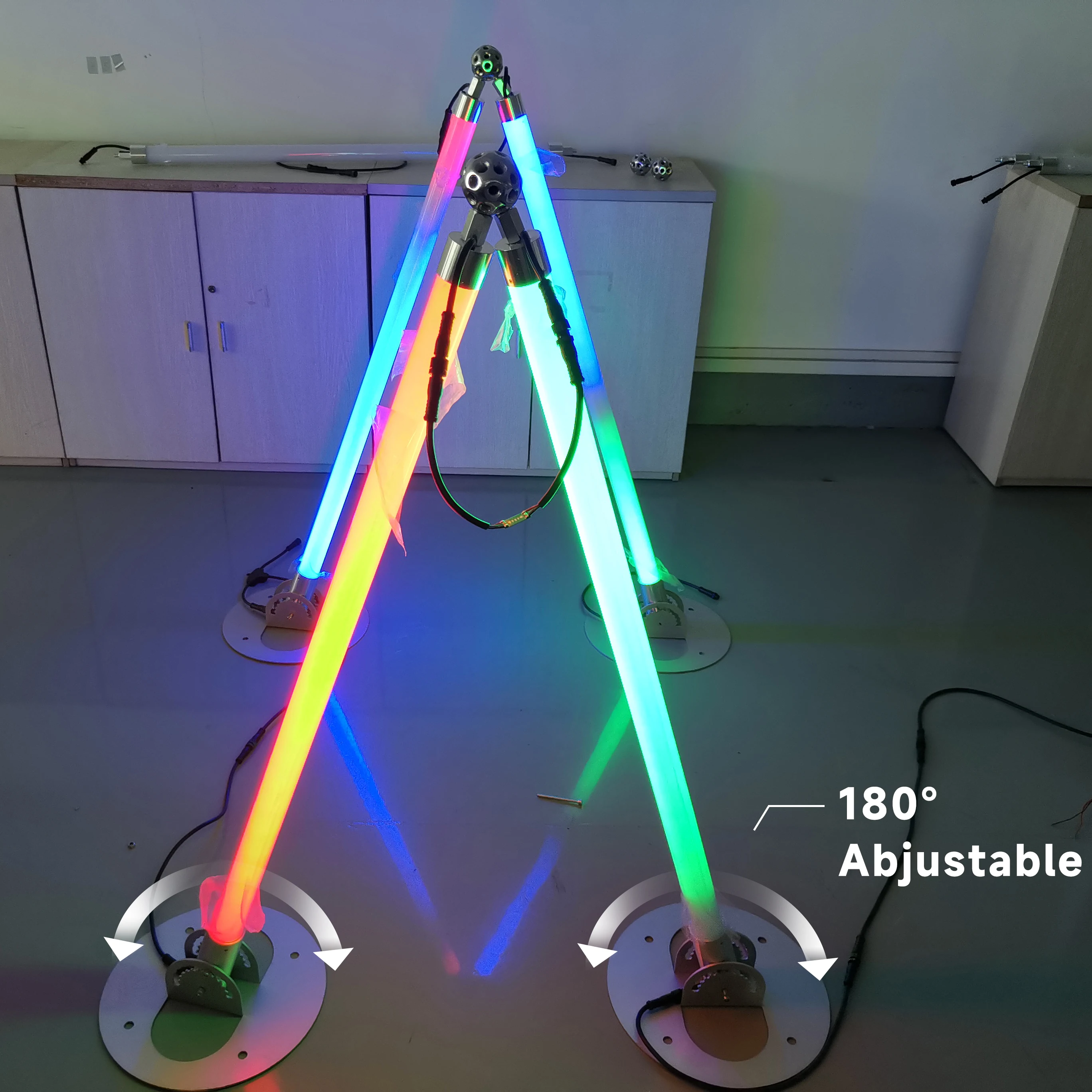 3D DMX controller LED Meteor Tube with starfall for ceiling and wall