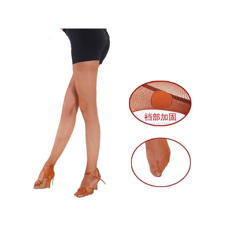 HY-1521  Wholesale Professional Women Latin Dance Skin Fishnet Stockings kids