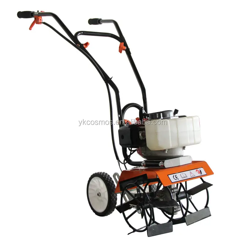 New design High quality and cheap  Gasoline power small garden weeding scarifying wheel weeder tiller head
