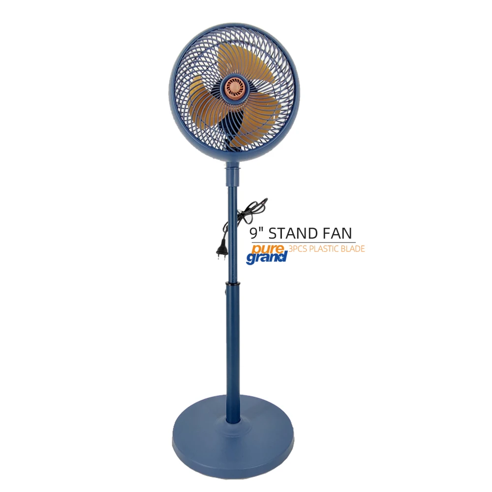 Wholesale quiet cooling adjustable height oscillating electric 9 inch stand fan for home