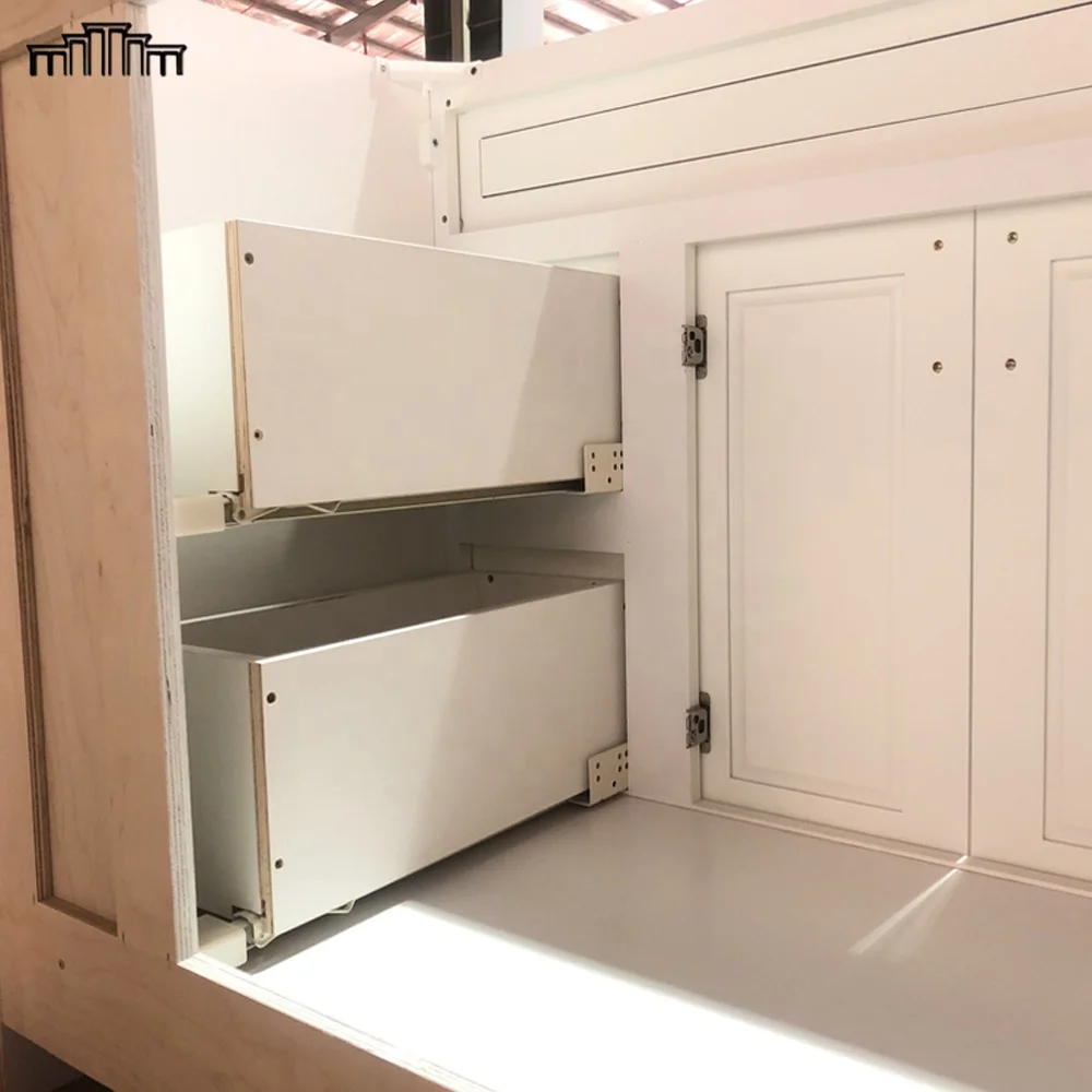 Canada Bathroom cabinets solid wood Chinese Supplier RTA White Bathroom Vanities Cabinet