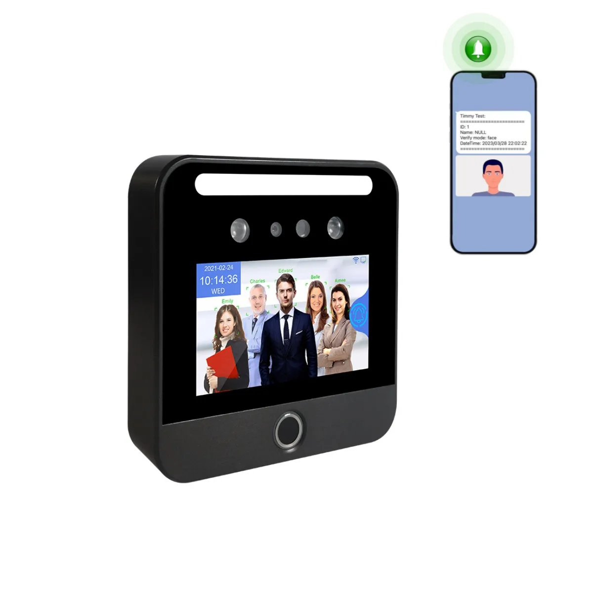Send Notification To Mobile Phone Facial Recognition RFID Card Students School Bus Attendance Management System