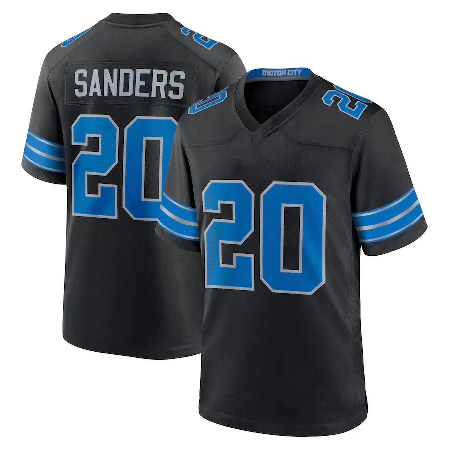 Alex Anzalone Jahmyr Gibbs Football Jersey Jack Campbell Barry Sanders Jared Goff Sam Laporta David Montgomery Amon-Ra St. Brown