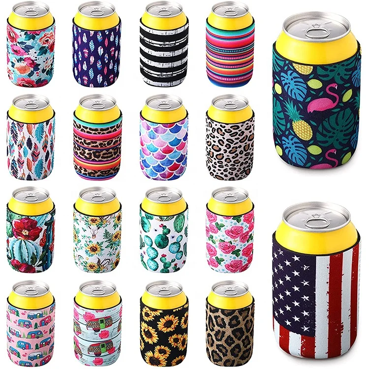 RTS Custom Bottle Bag Soda Skinny Picnic Foam Can Sleeve Neoprene Cooler Bag
