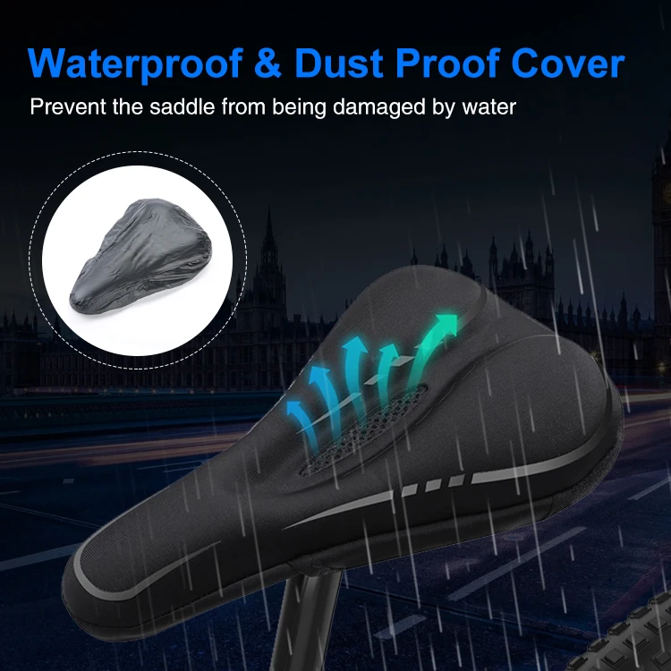 Hot Selling Cycling Water-proof Soft PU Foaming Padding Bicycle Seat Saddle Cover