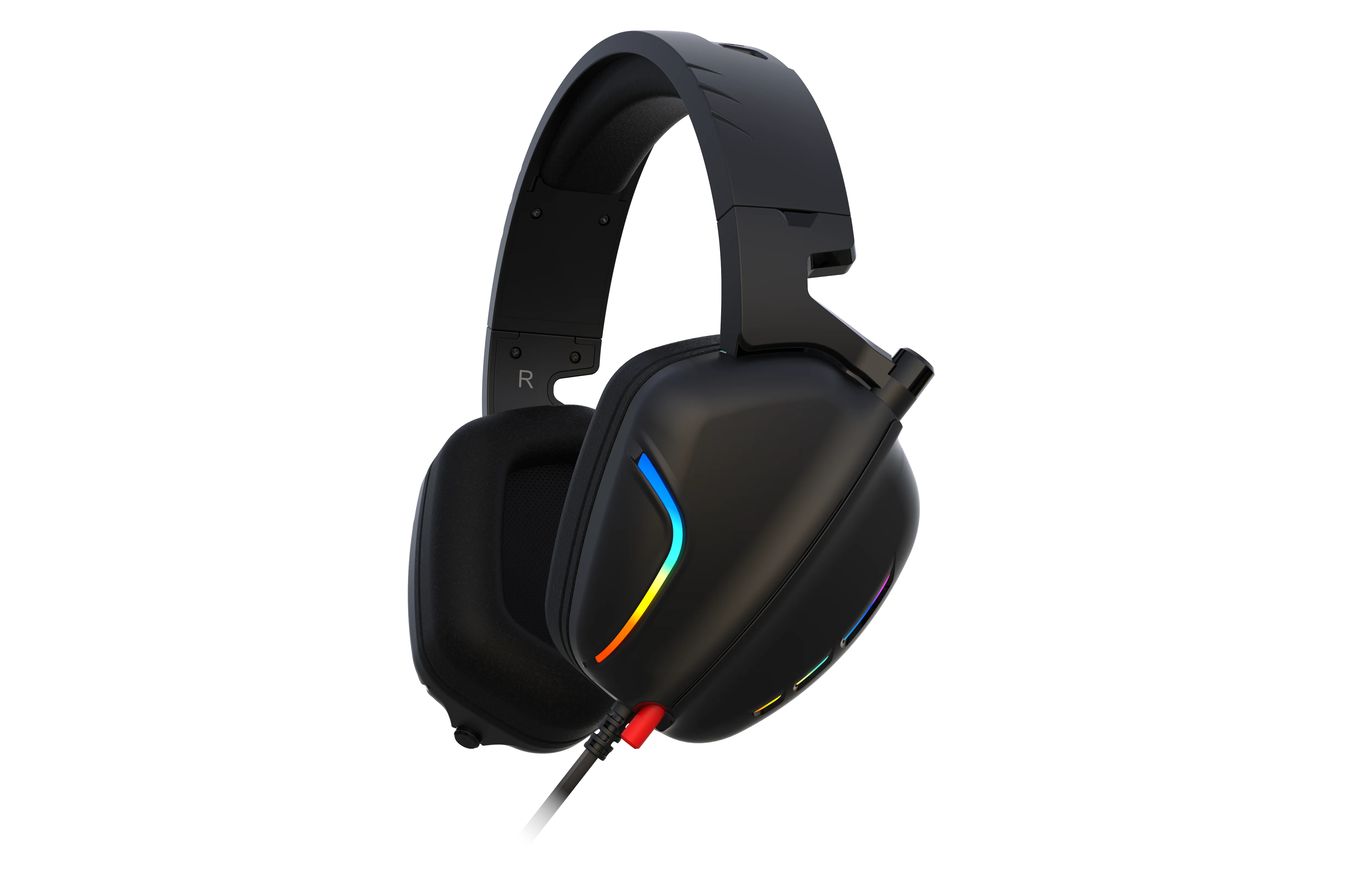 Customized 3.5 Standard Version Wired BT Luminous Vibration USB Colorful Breathing Light Earphones Headphones Headsets