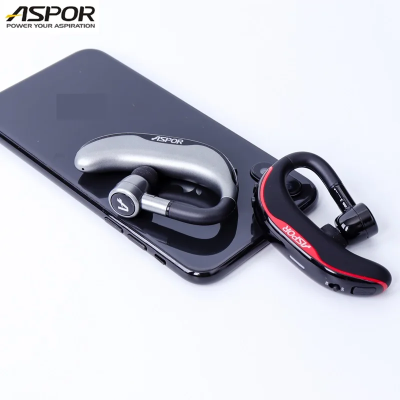 ASPOR IPX4 Waterproof Long Talkingtime and Standby Connect Two Phones BT Wireless Earphone