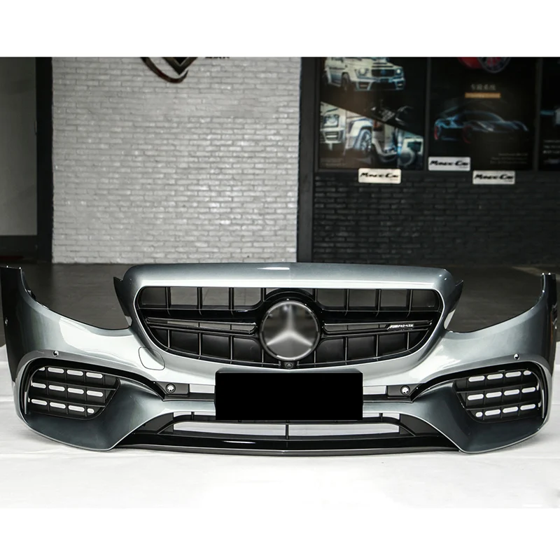 Body kit include front bumper assembly with grille rear lip tip exhaust for Mercedes benz E class W213 16-20 upgrade to E63 AMG