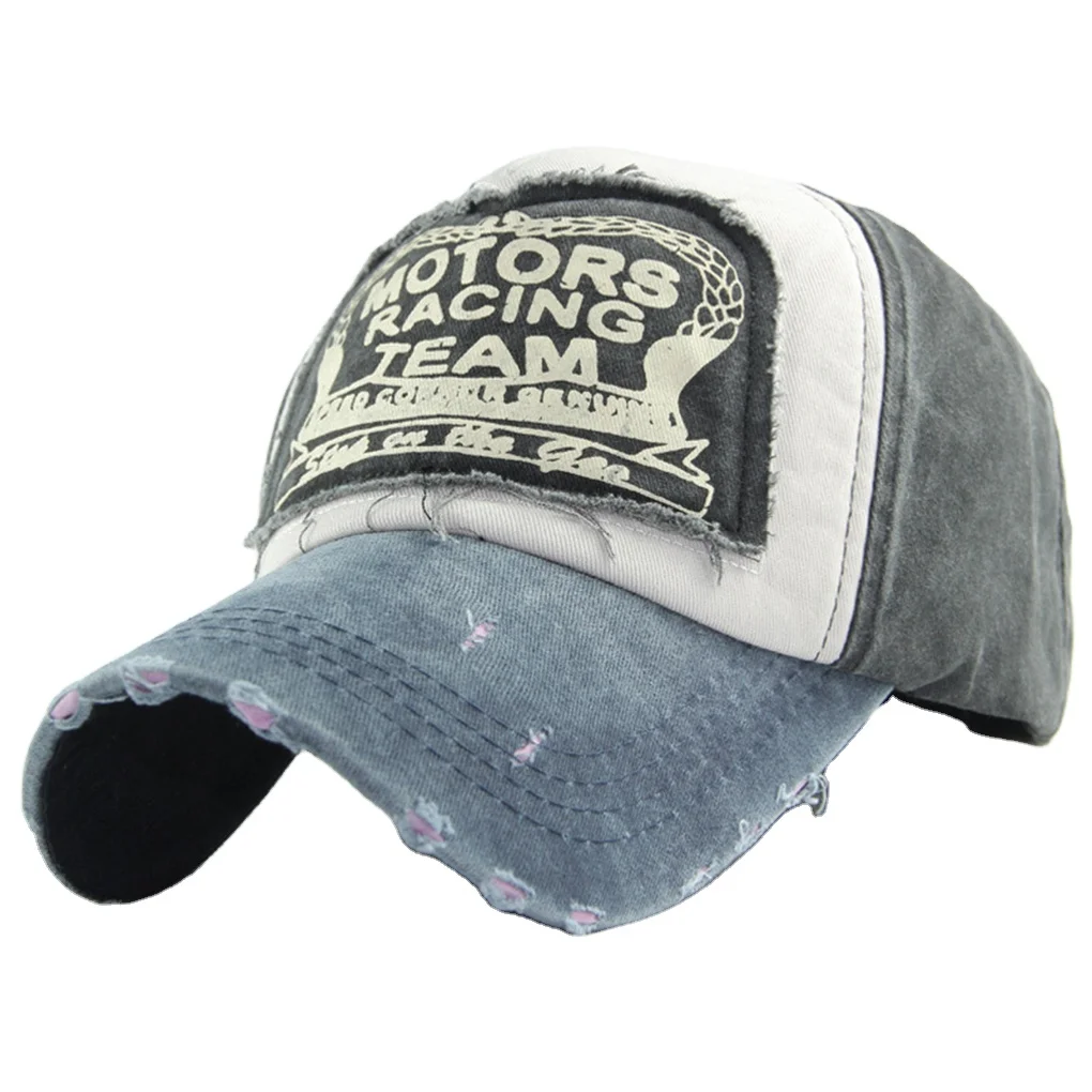 Wholesale custom logo color shabby fashion retro cheap street baseball cap