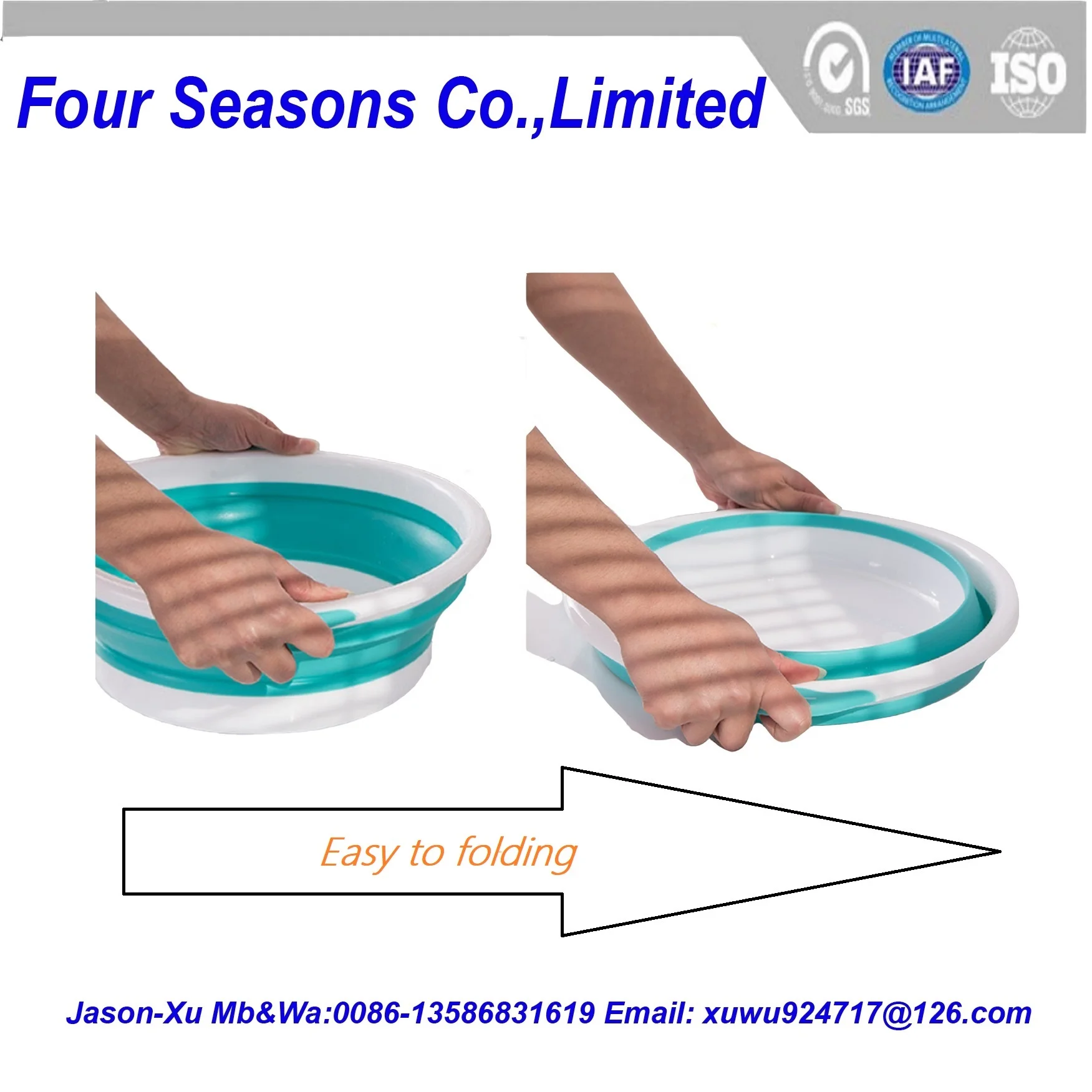 Складная Силиконовая раковина для стирки