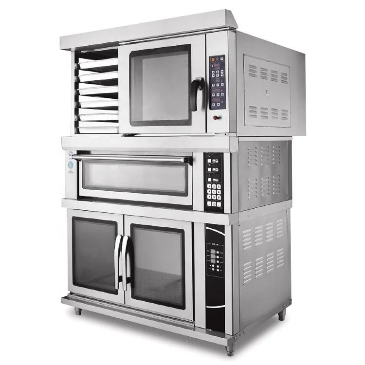 Customize Stone Three Deck Steam Ovens with Proofer or Convection