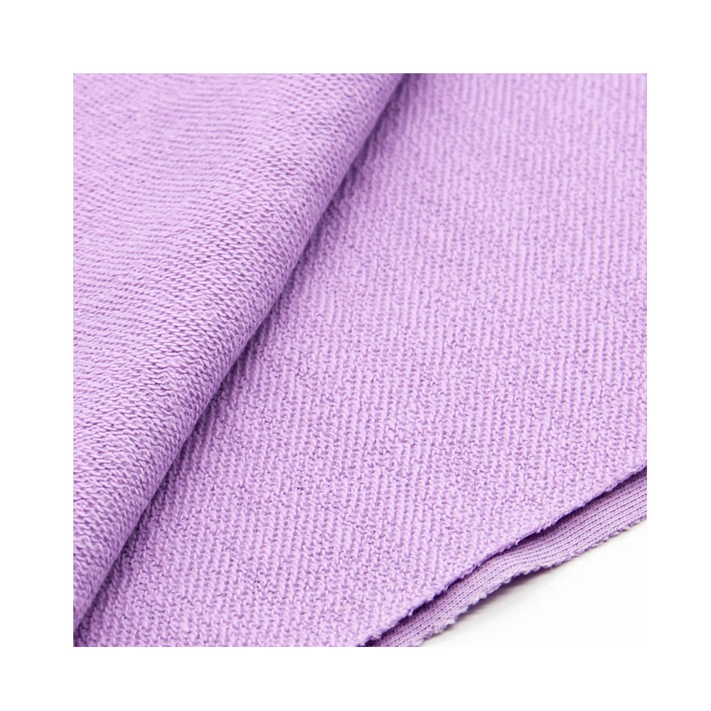 Weft Knit Sweatshirt Fabric 270 GSM Medium Weight French Terry