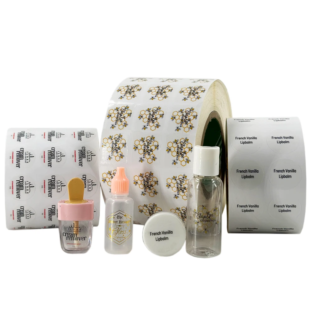 Индивидуальная этикетка косметическая роскошная упаковка самоклеящаяся прозрачная парфюмерная печать этикеток