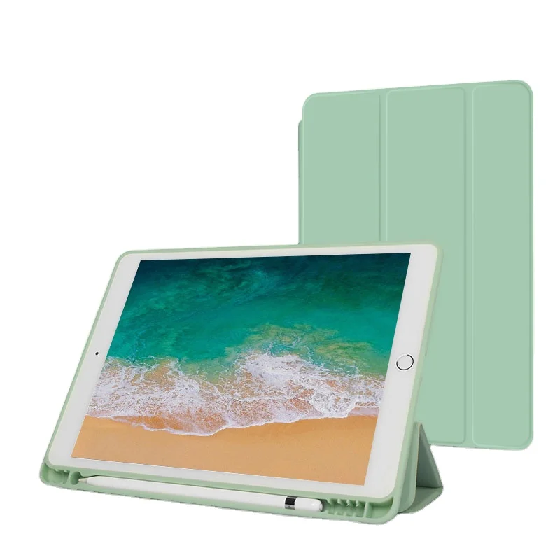 Oem Soft Tpu Vertical Adjustable Magnetic Cover Rotate Vertical Horizontal  Pu Leather Flip Case Cover For Ipad Pvc Ipad Cover