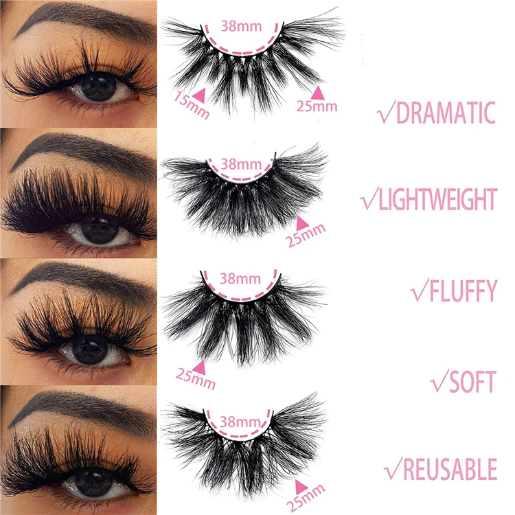 Luxury Light Pink Box for Lashes Mink Lash With Pink Eyelash Box Light Pink Box Window Lash Design