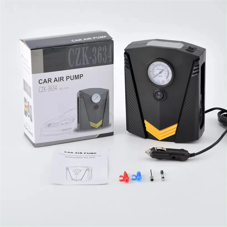 Corded Portable DC12V High Power 120W Car Cigarette Lighter Air Pump Digital Display Intelligent Tyre Inflator