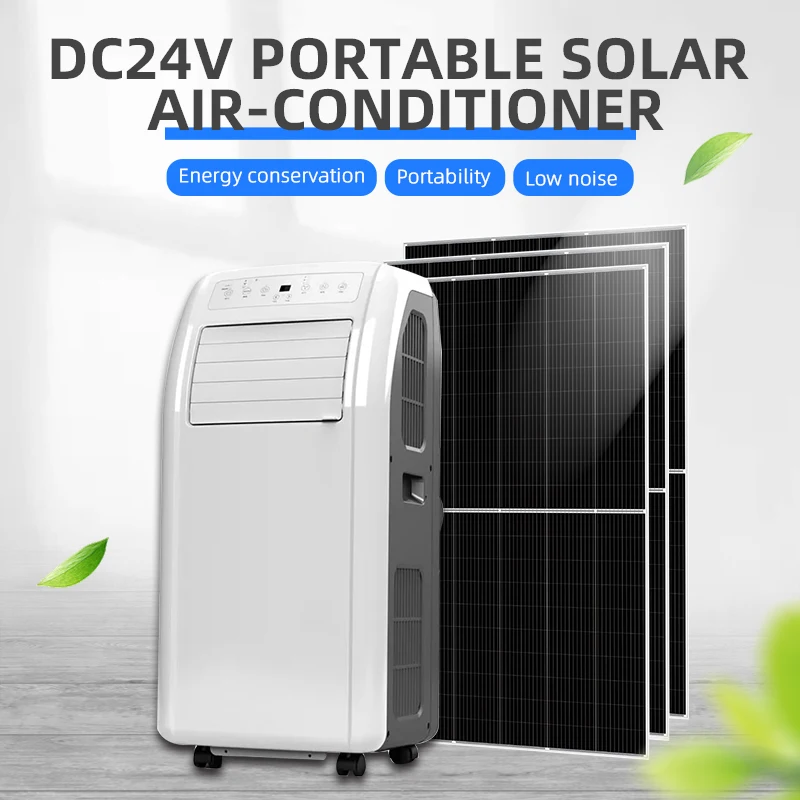 portable solar power air conditioner for business store camping site and security hut