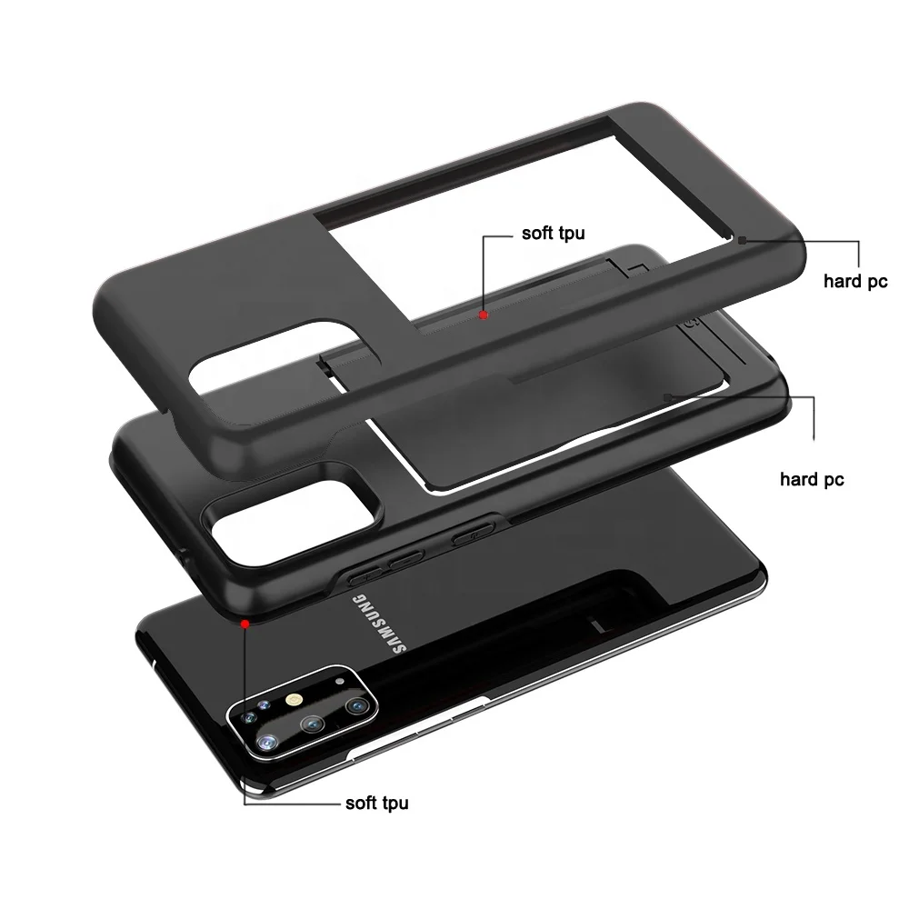  Противоударный чехол для телефона Samsung Galaxy S21 Plus Ultra с 3 отделениями карт оптовая продажа