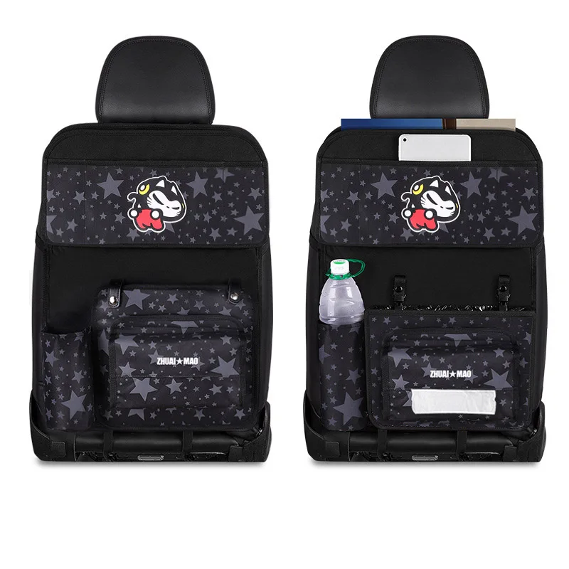 Car rear seat storage bag multi-functional storage bag hanging bag on the back of car seat