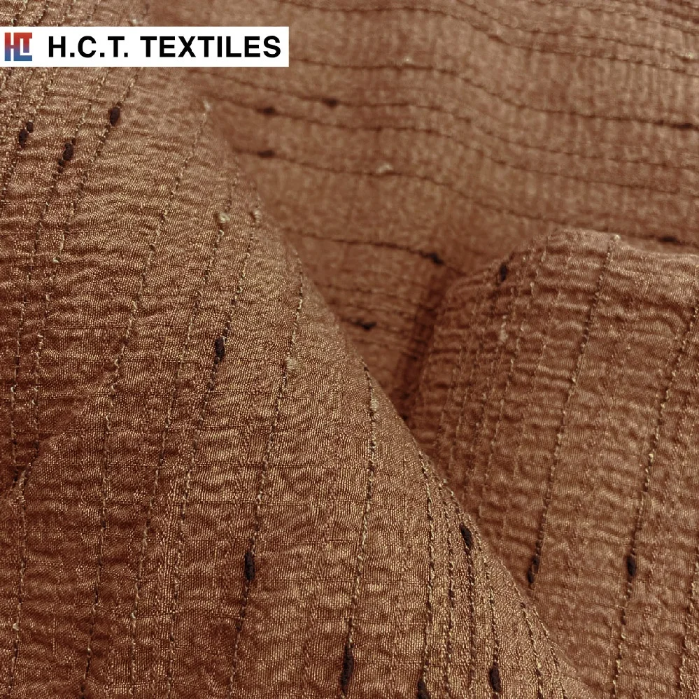 Дизайнерская коричневая ткань, вискоза, 140 г, вискоза, полиэстер, спандекс