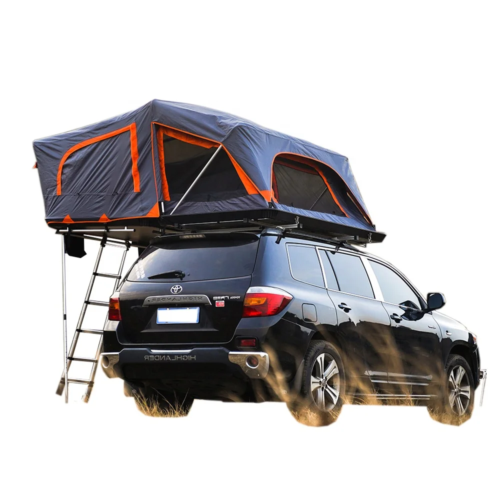 Adventure rooftop tent rack overland 4 Person Clamshell hard shell roof top tent