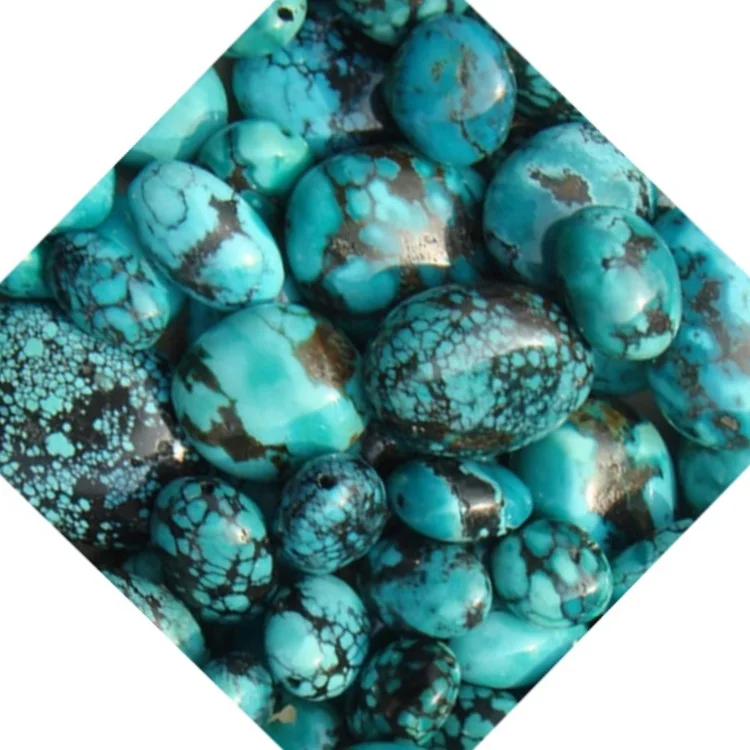 Natural Turquoise Oval Beads Wholesale Beads turquoise jewelry