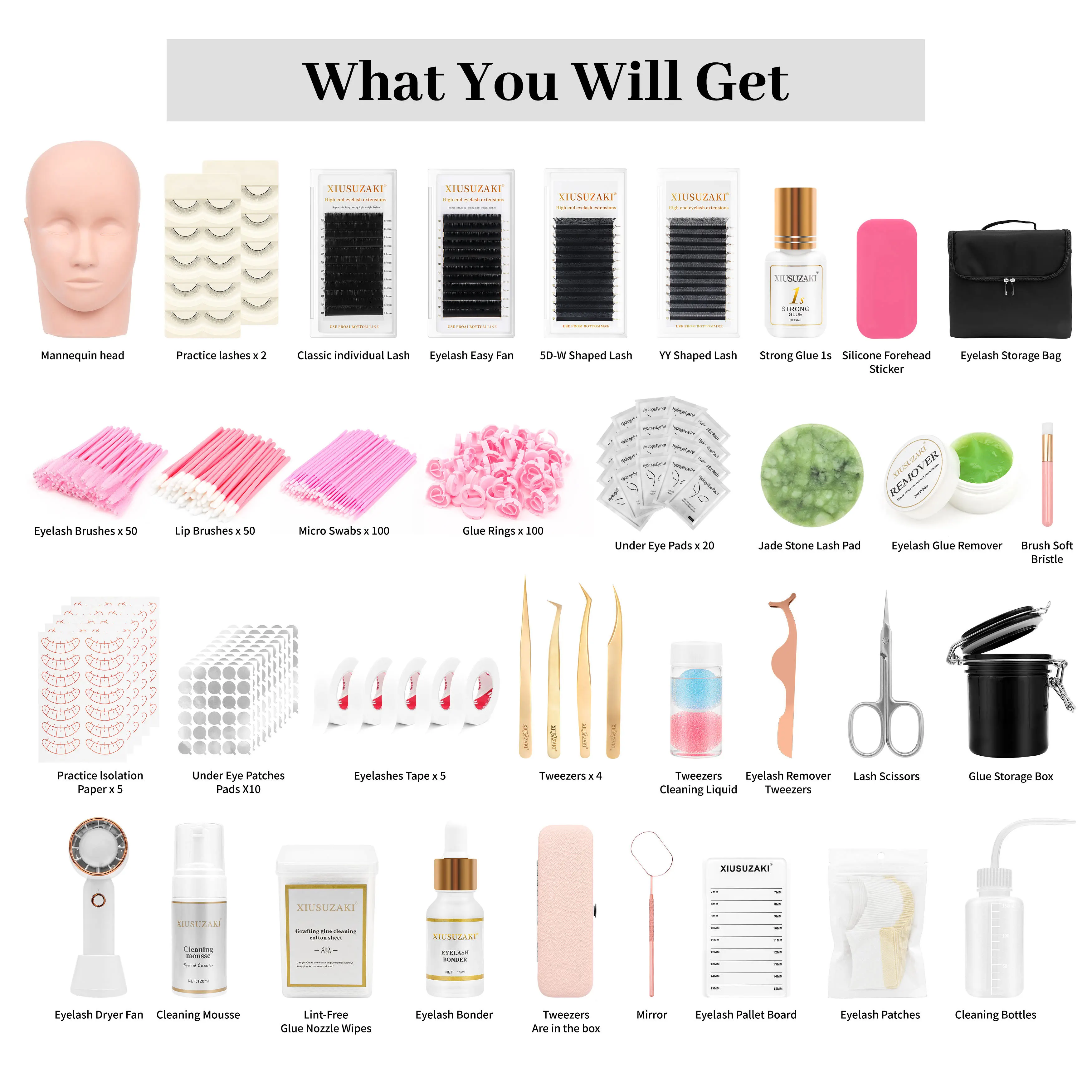 Individual Eyelash Extension Kits Training Manneiqun For Extensions Practice Mannequin With Lash Extension Mannequin Head