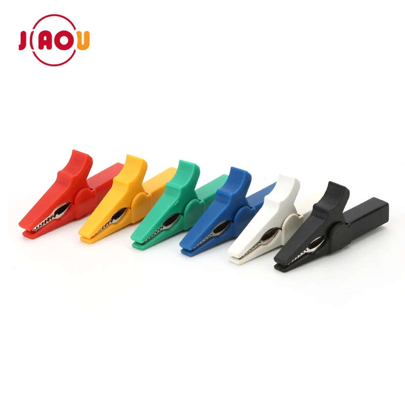 55MM Copper Crocodile Clip for banana plug connector  Plastic Alligator Clips power test clamp