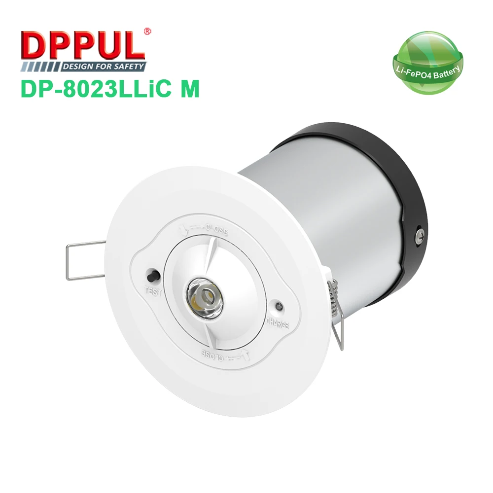 Aluminum Shell High Brightness Emergency Downlight Emergency Lighting LED Lithium Battery White SMD LED Emergency Notice Light