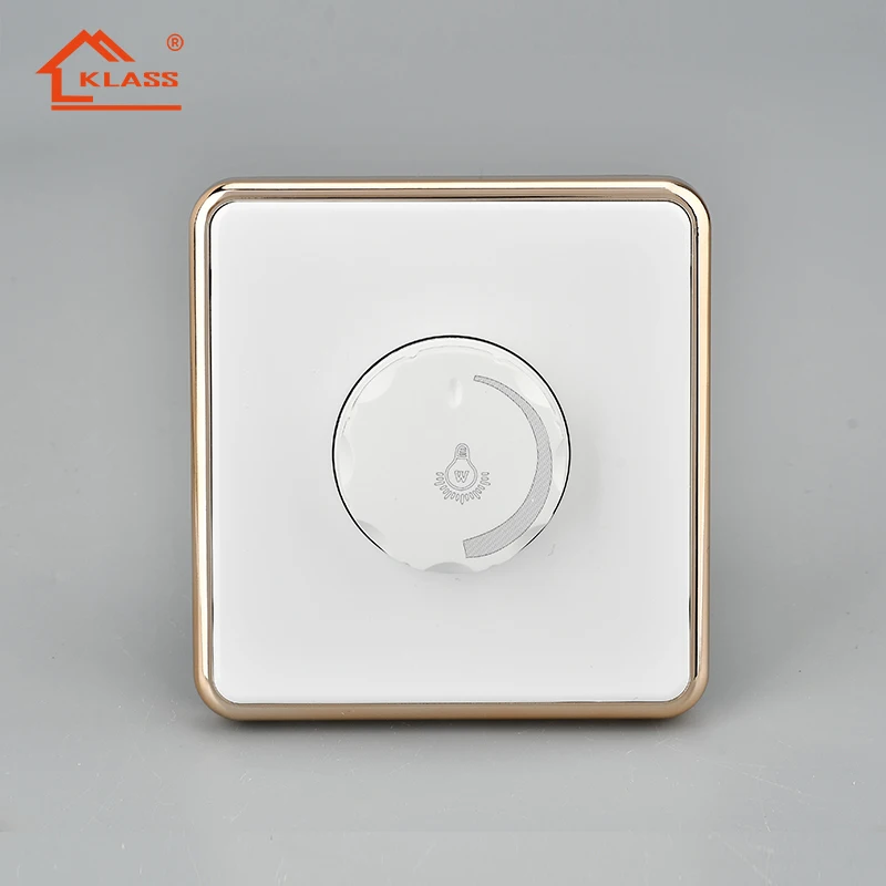 220V 10A Adjustment Ceiling Fan Speed Control Switch Wall Button Light Dimmer Switch