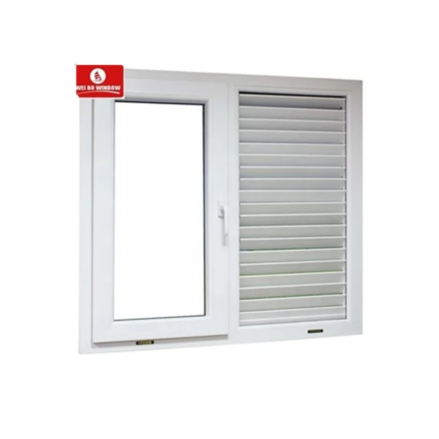 UPVC louver shutter window pvc window with cheap price