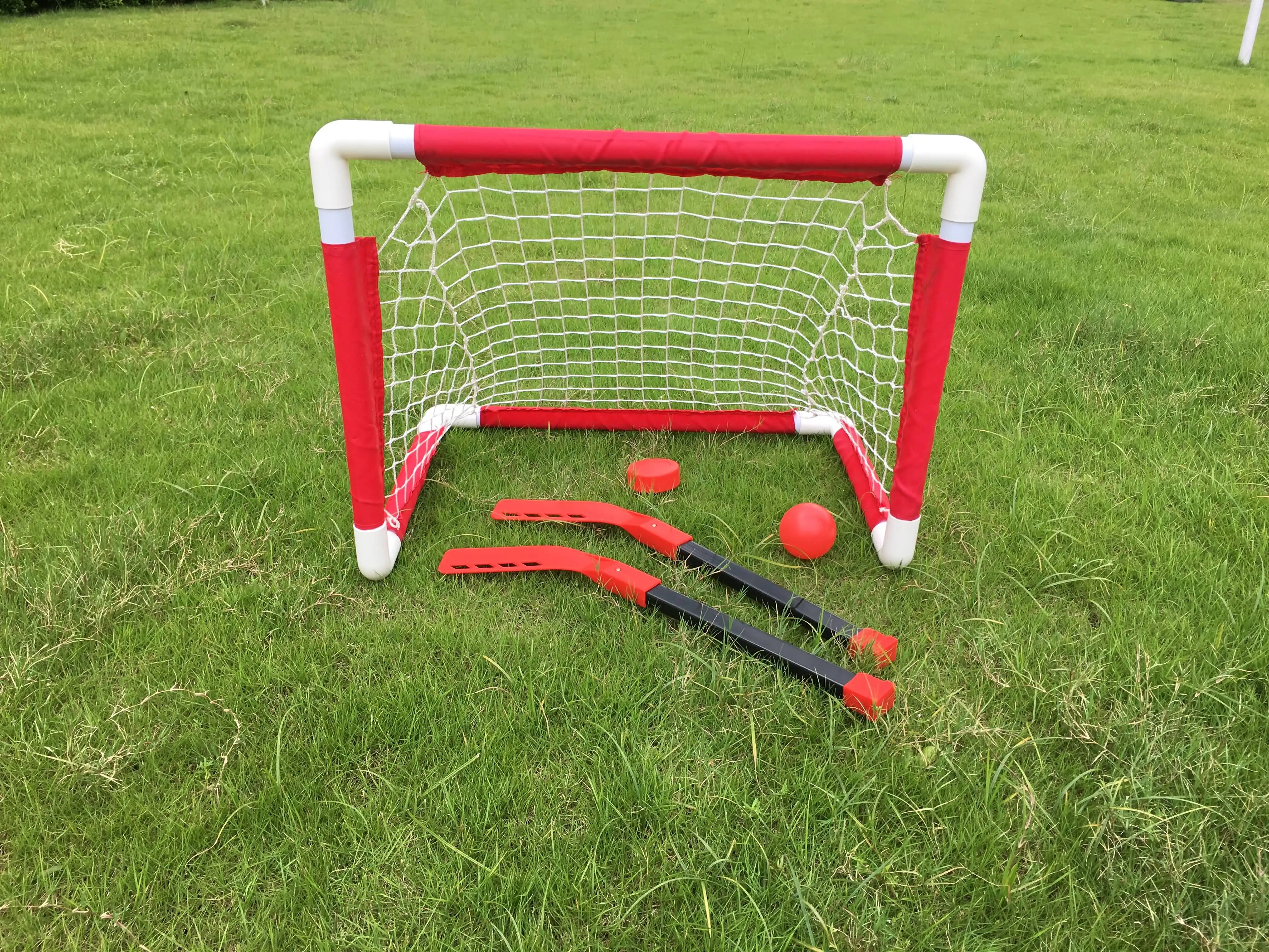 PVC Frame Hockey Goals for Kids Mini Hockey Goal