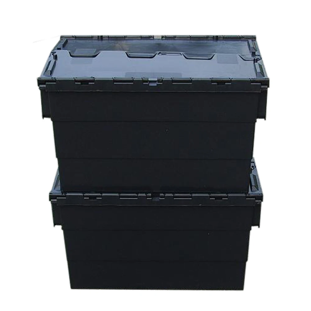 Top Sale Attach Hinged   Heavy-Duty Moving PP Crate lid