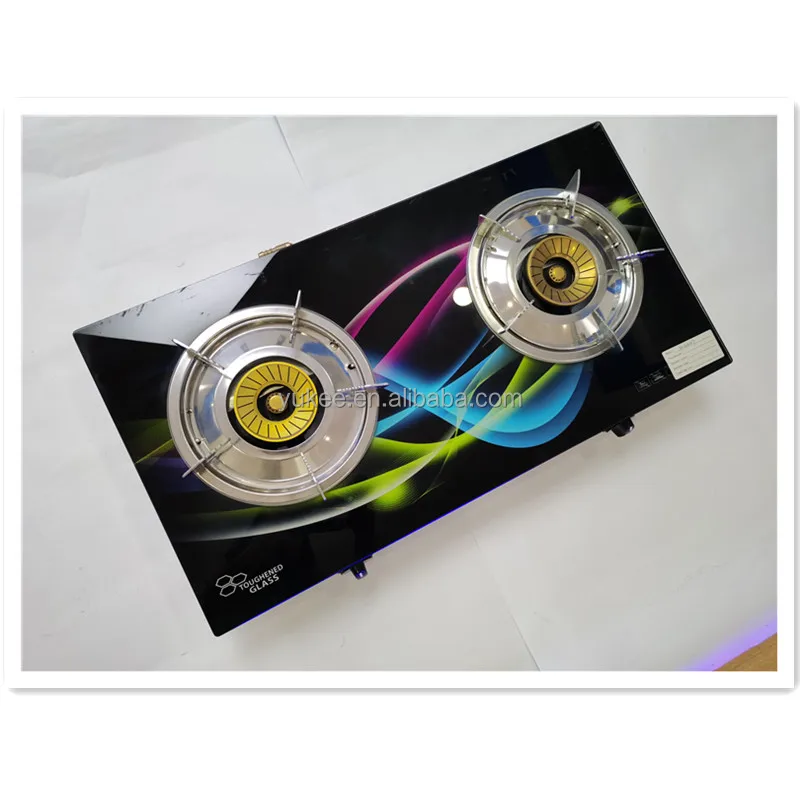 Top Brand Table Gas Stove 2 Burner  Liquefied Petroleum Gas Stove Tempered Glass Easy Clean Gas hob