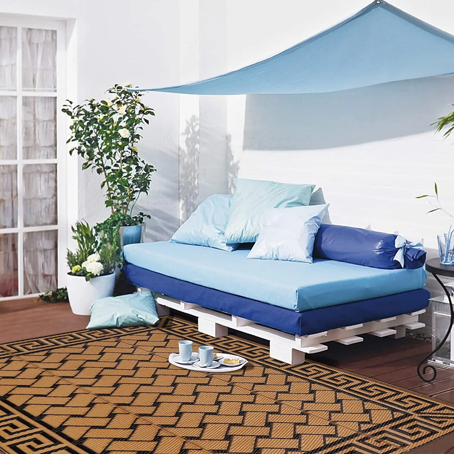 New Style Polypropylene  Hot Plastic Folding Patio Rugs and Carpet