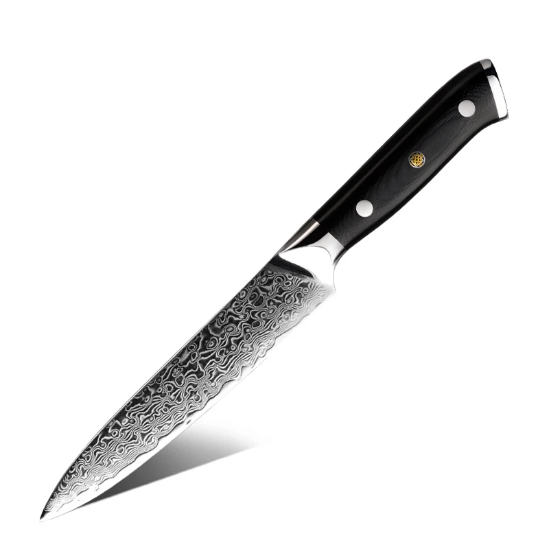 Hot selling Utility knife 67 Layers AUS10 Damascus Steel G10 Handle Kitchen Knives Meat Cleaver Chef knife