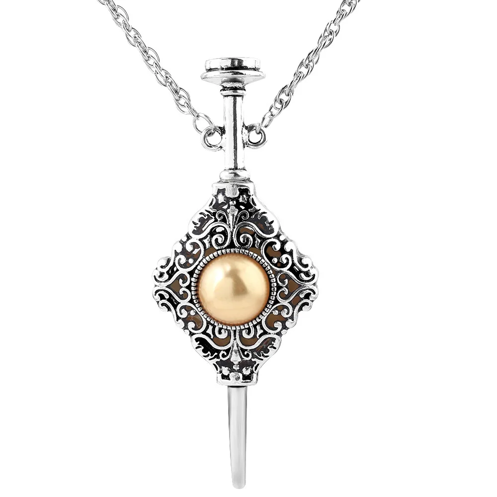 Hot Sale Necklace Set Vintage Magic Jewelry Time Converter Hourglass Necklace Owl Potion Bottle Hangings Gift